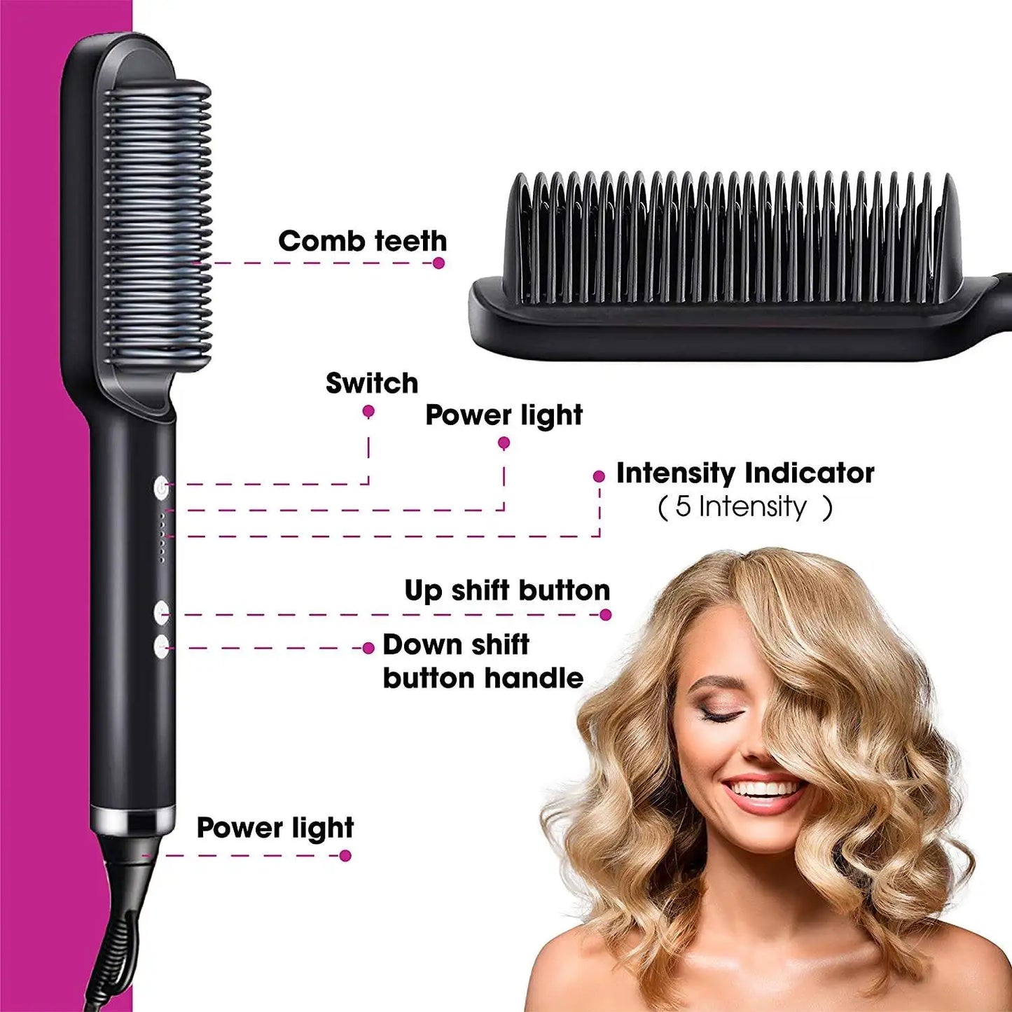 COSMOPRETTY™ Mini Hair Straightener Comb